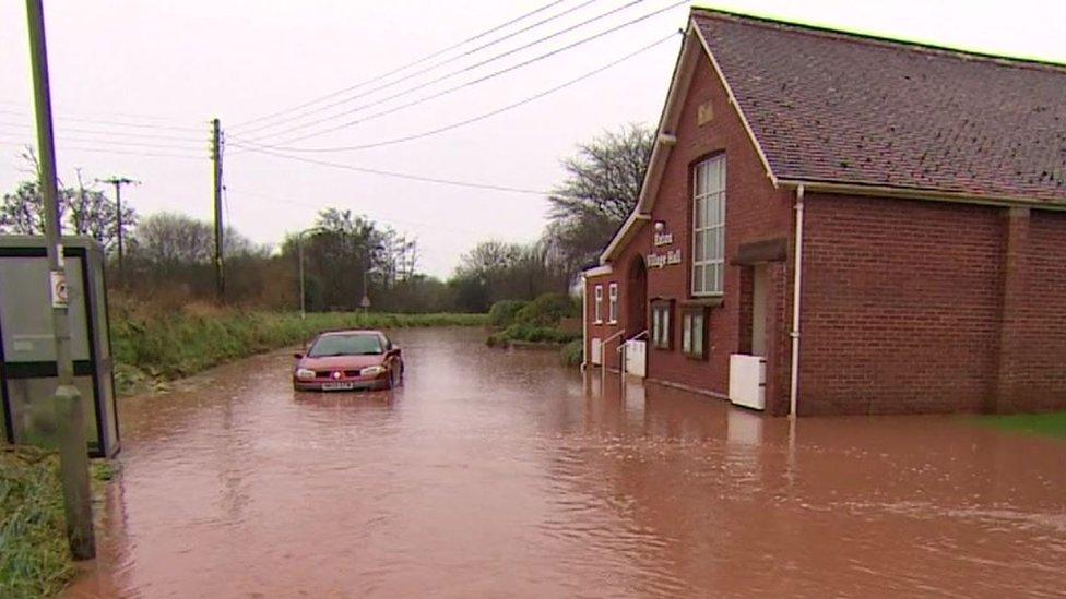 Exton floods