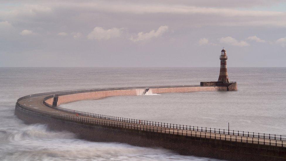 Stock image of Roker Pier