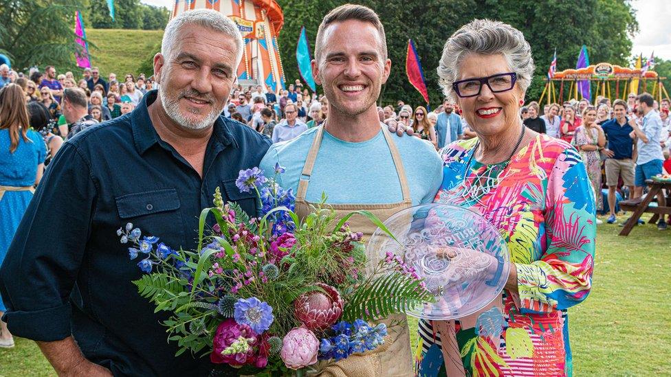 Paul Hollywood, David and Prue Leith