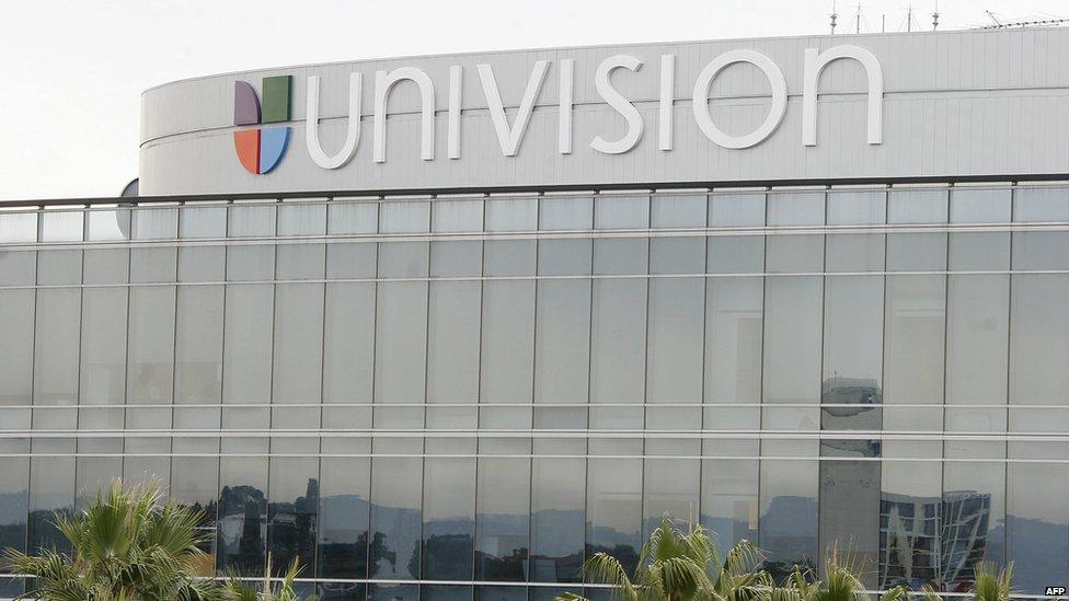 Univision building in Los Angeles