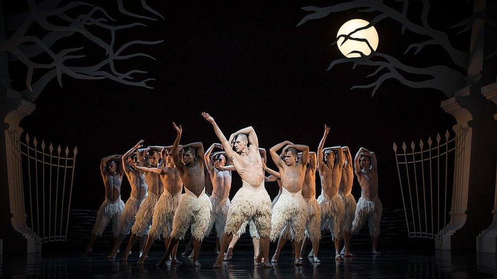 Matthew Bourne's "Swan Lake" at Sadler's Wells Theatre