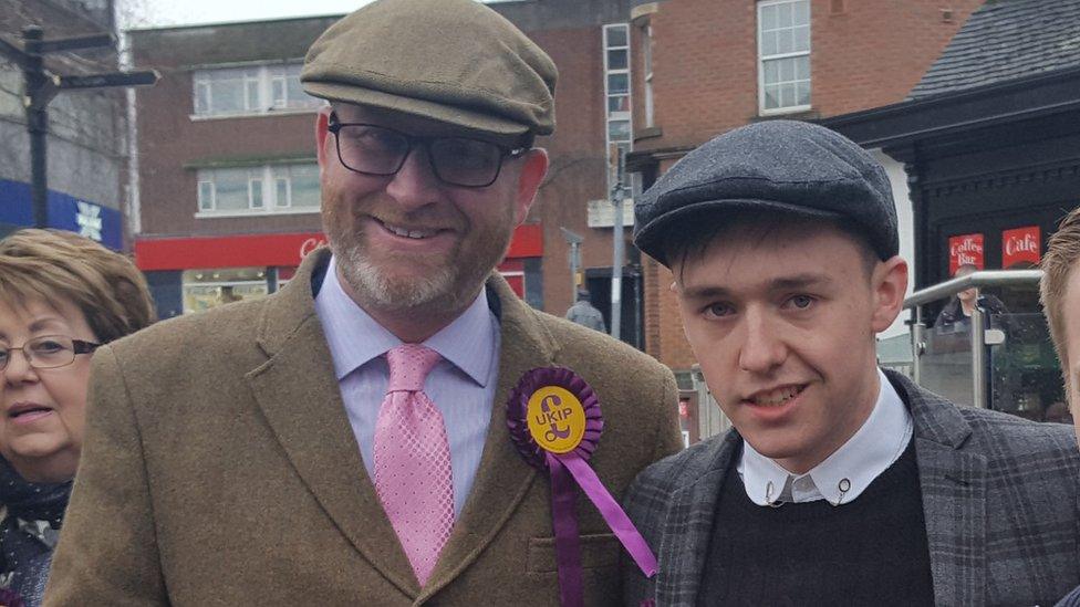 Paul Nuttall with Kieran Aspden