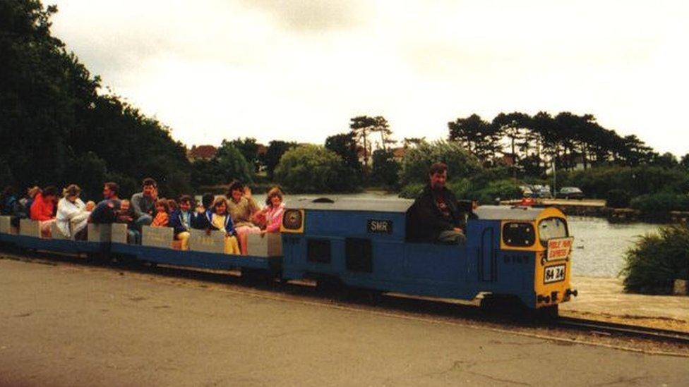 Poole Park Railway pictured in 1988