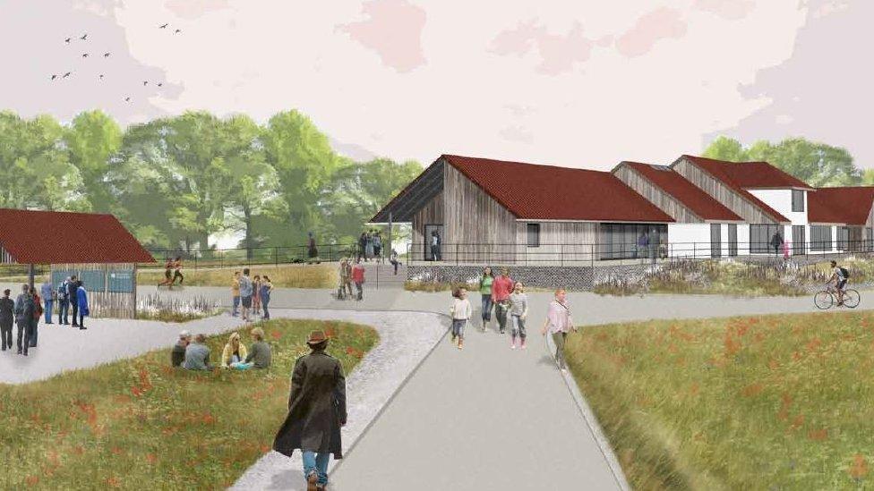 Artist impression of visitor centre