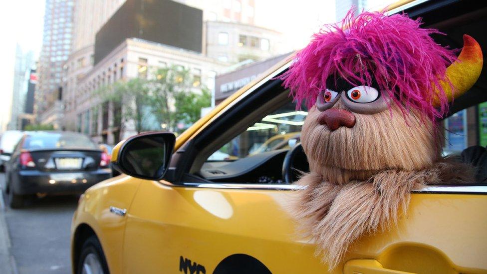 The Trekkie Monster puppet from Avenue Q