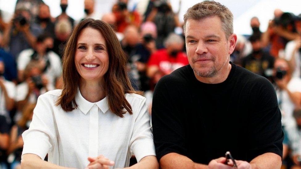 Camille Cottin and Matt Damon