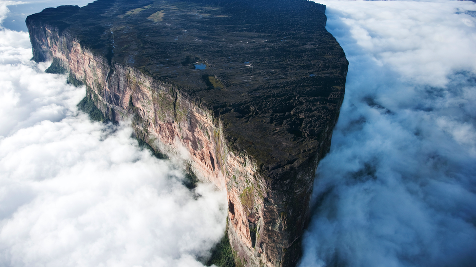 Mount Roraima, a tabletop mountain on the borders of Brazil, Guyana and Venezuela