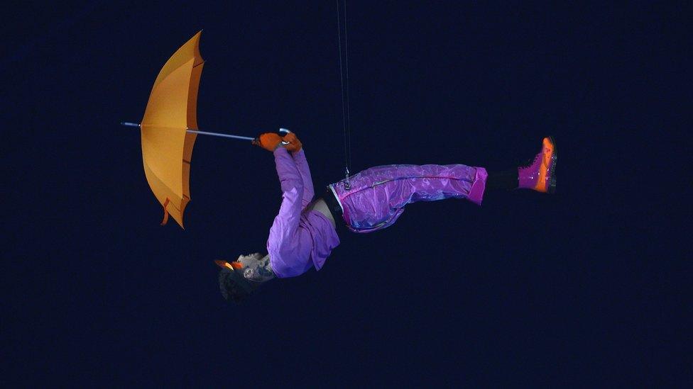 Johnny Sticxx during the opening ceremony in the Paralympic Games 2012