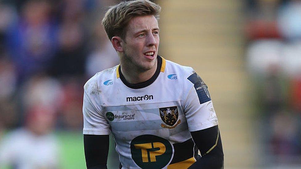 Northampton Saints fly-half Sam Olver