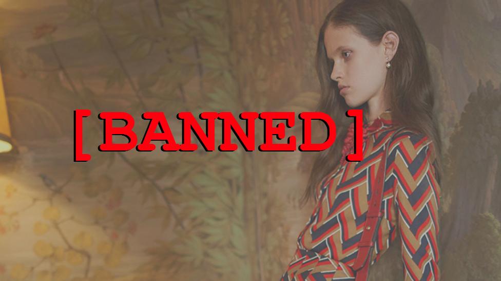 The banned advert image