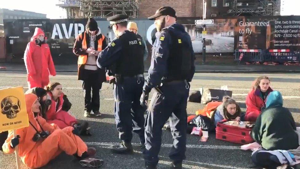 Extinction Rebellion protesters