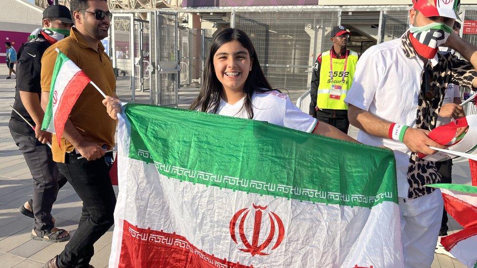 A young Iran fan I spoke to about the protests