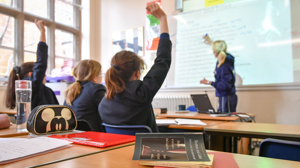 A school classroom