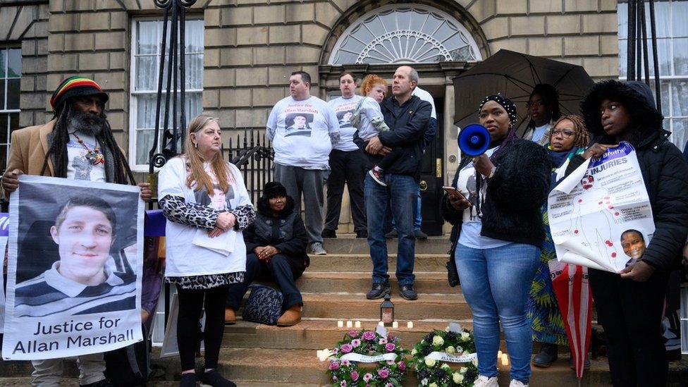 vigil outside Bute House