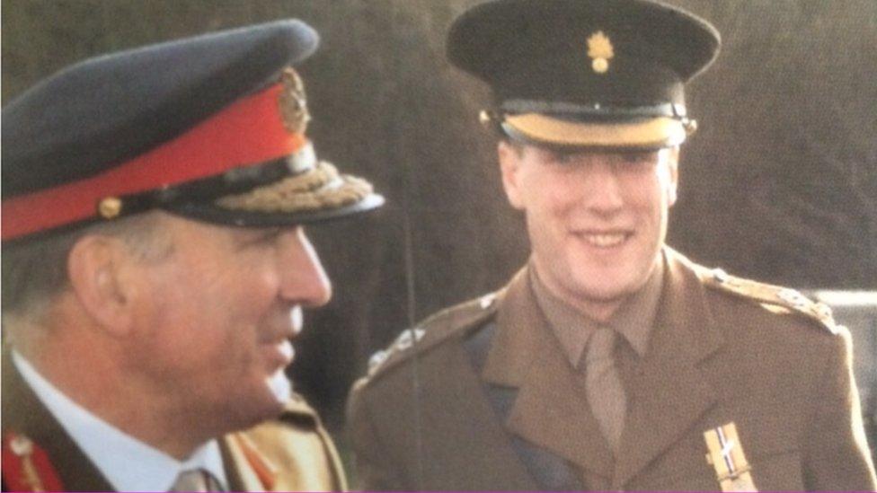 Lord Dannatt with his son Bertie