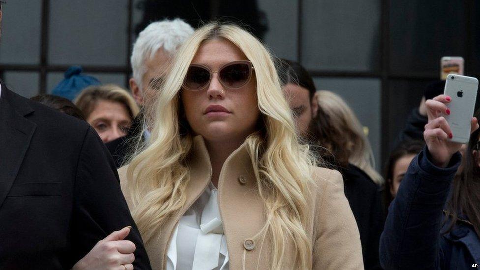 Kesha leaving court