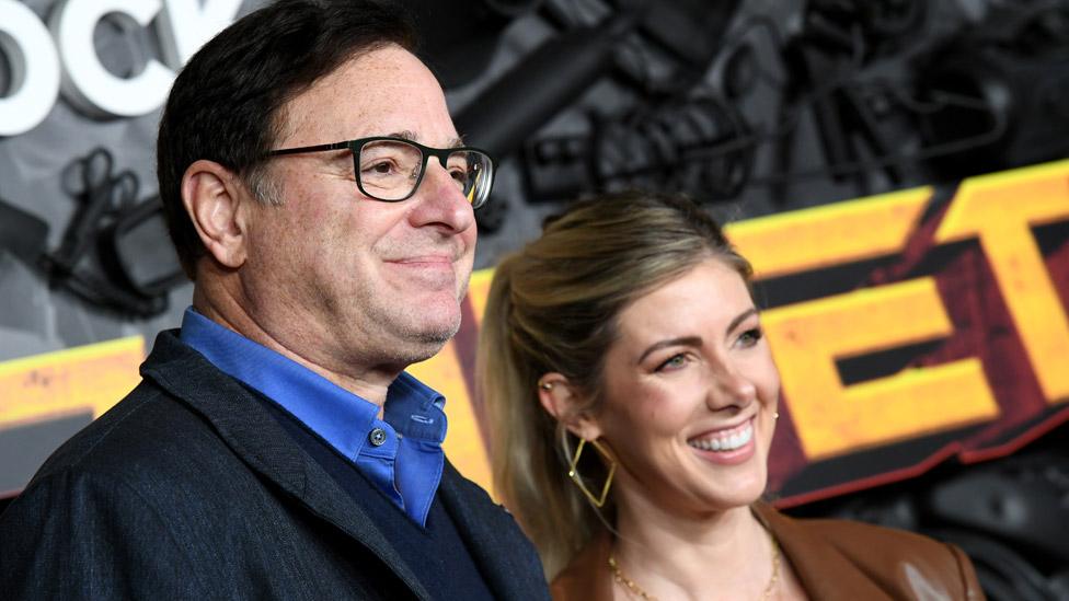 Bob Saget and wife Kelly Rizzo in December 2021