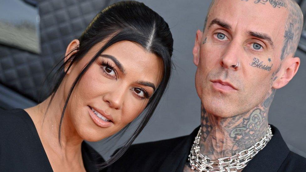 Travis Barker and Kourtney Kardashian