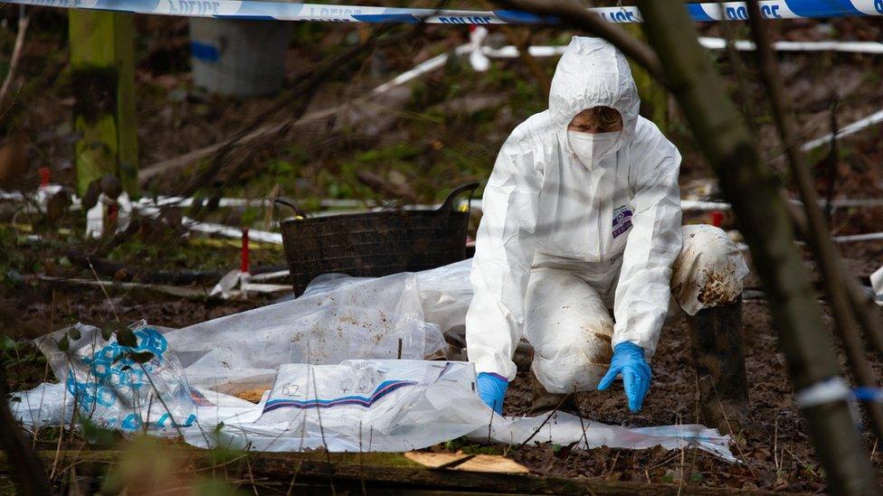 Police are investigating after human bones were found near Hardingstone by the A45