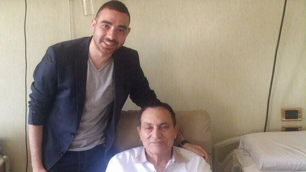 Karim with Mr Mubarak in hospital