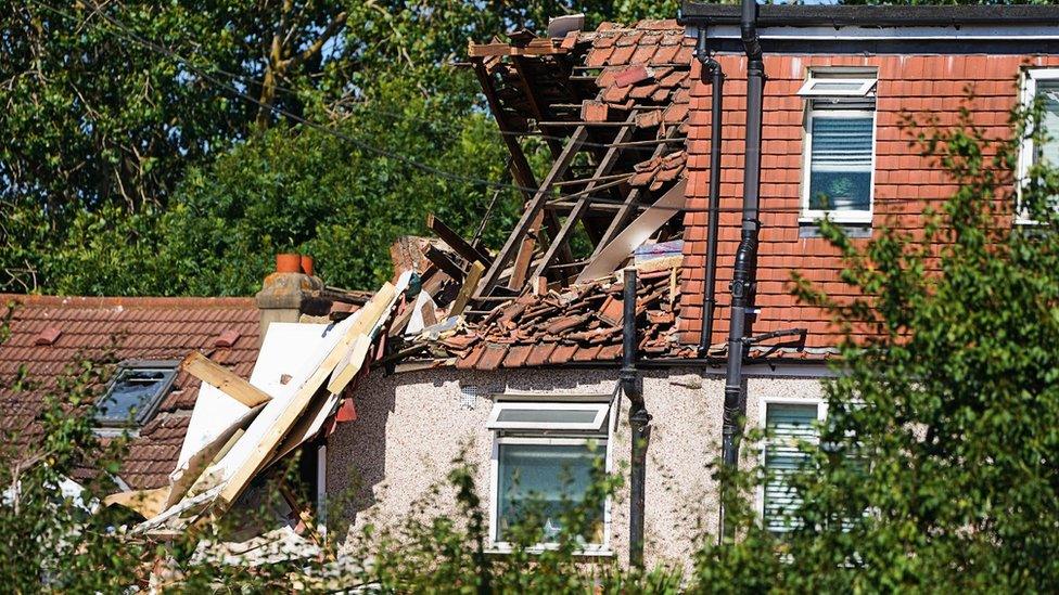 House where explosion happened