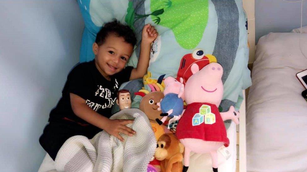 Kia Russell's son Kamari