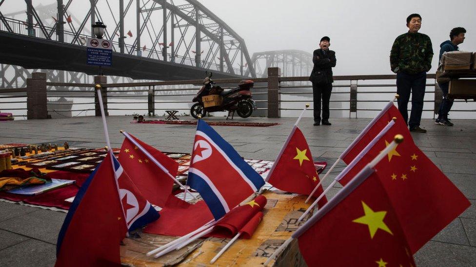 China's border with North Korea