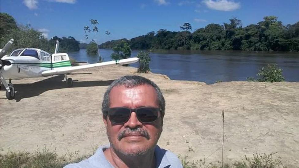 Jeziel Barbosa de Moura, shortly before take-off