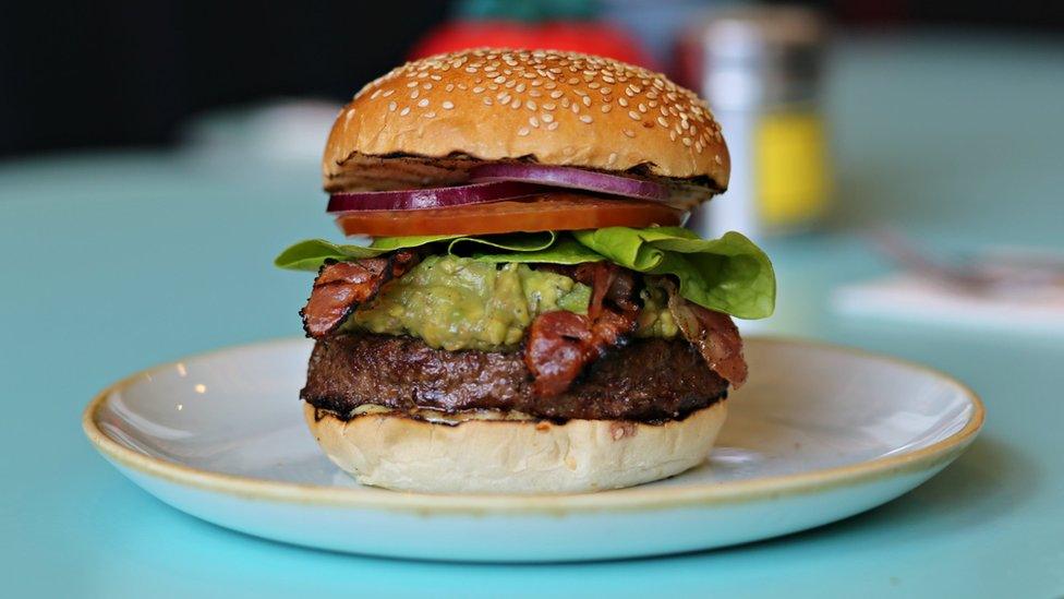 Avocado bacon burger