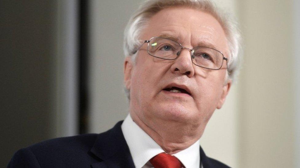 David Davis said it was illogical to think that border issues can be separated from a trade deal