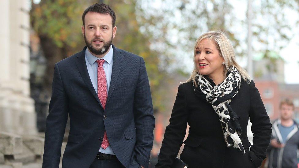 Colum Eastwood and Michelle O'Neill