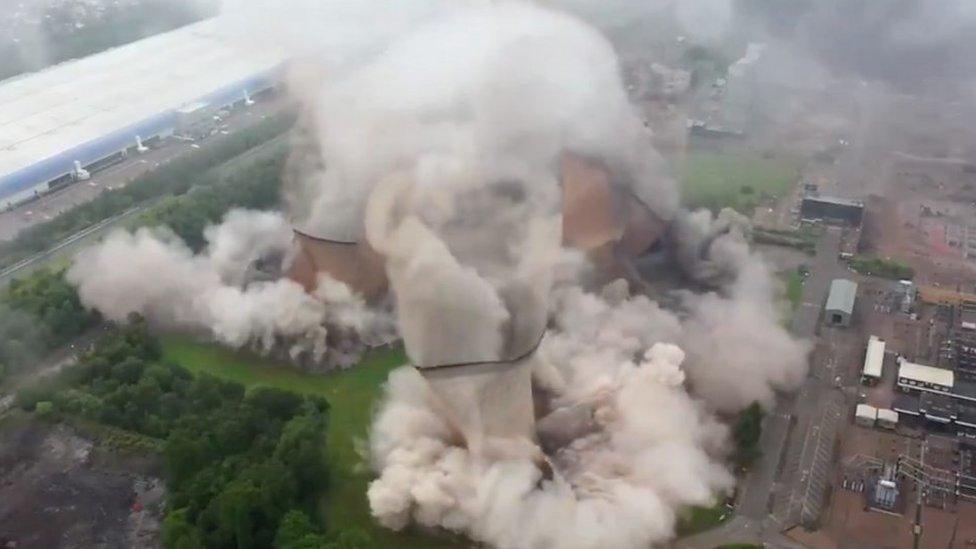 The cooling towers dominated the skyline for more than 50 years