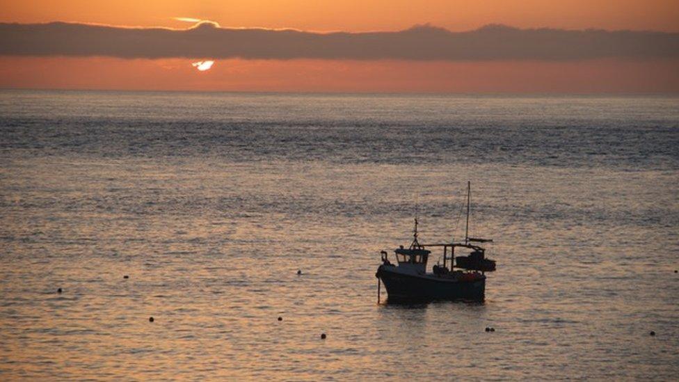 Fishing boat at Porthgain by Caroline Jones