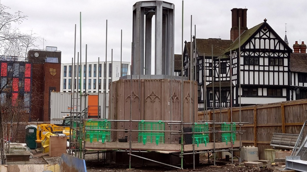 Work on Coventry Cross