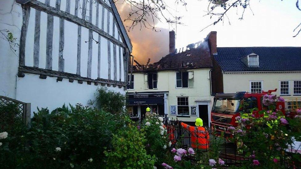 Fire in Halesworth