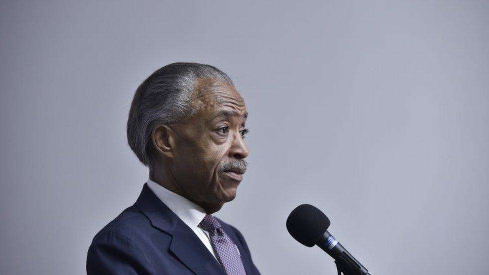 Civil rights activist Al Sharpton speaks on corporate racism during a press conference at the National Press Club (26 May 2016)