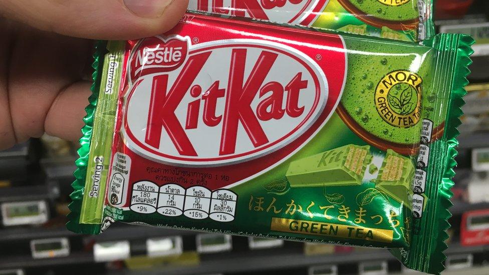 Green tea KitKats