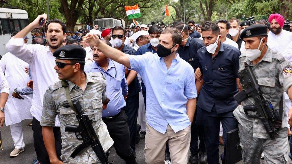 Rahul Gandhi appears before the Enforcement Directorate