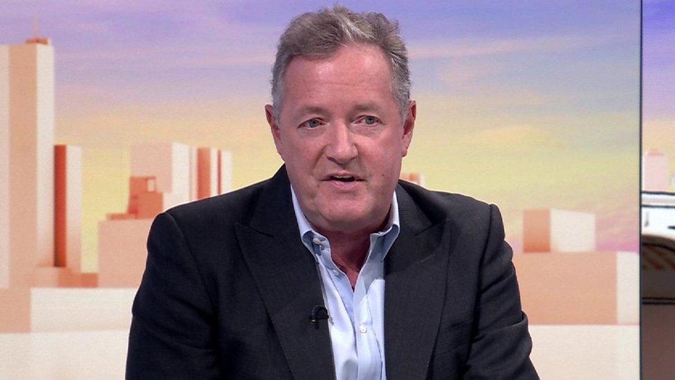 Piers Morgan in BBC studio