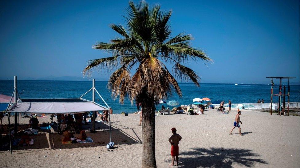 Greek beach