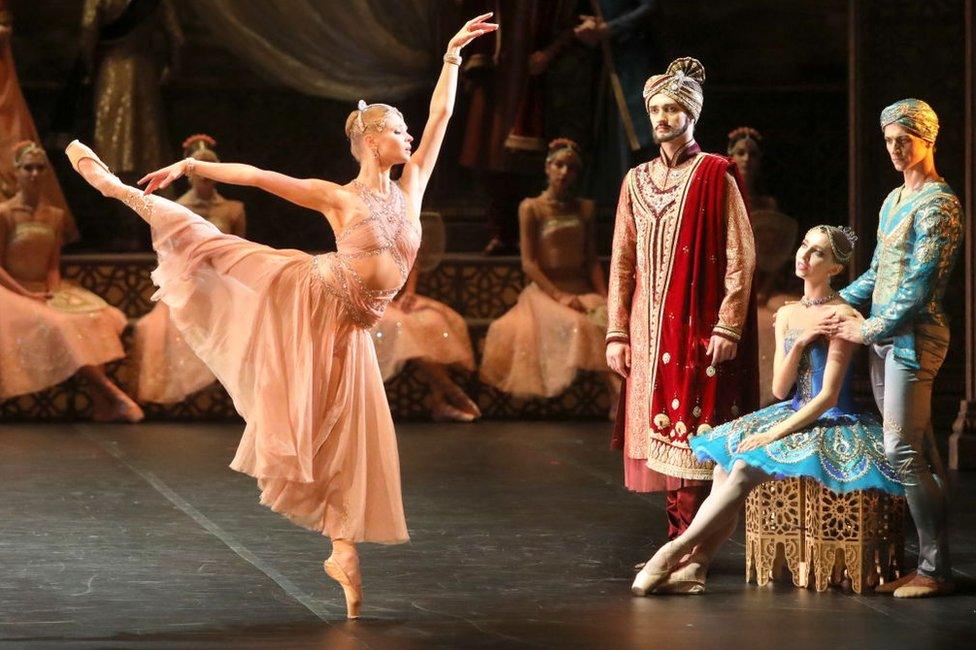 La Bayadere performed in St Petersburg, Russia