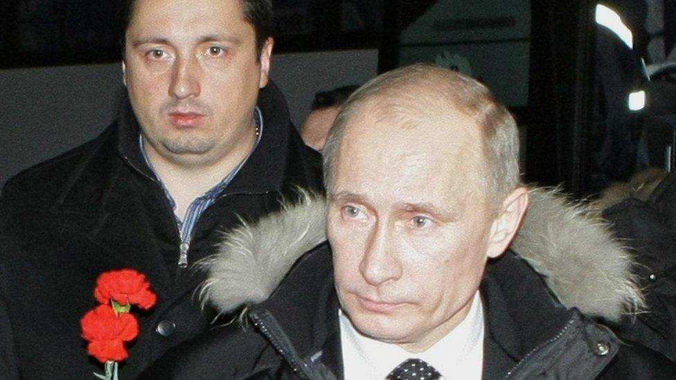 Alexander Shprygin pictured with Russian President Vladimir Putin