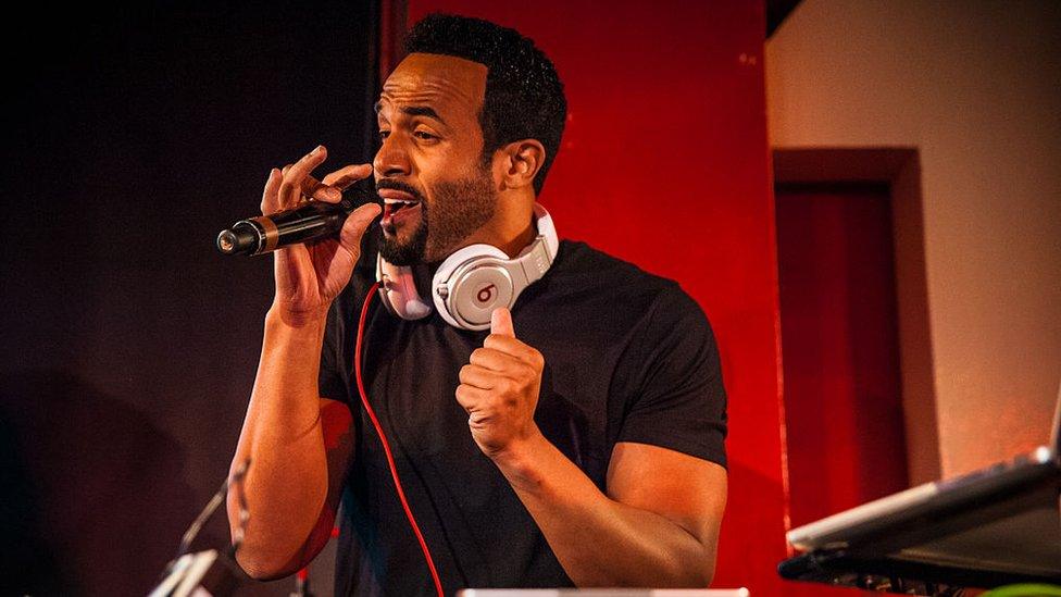 Craig David performing at 100 Club