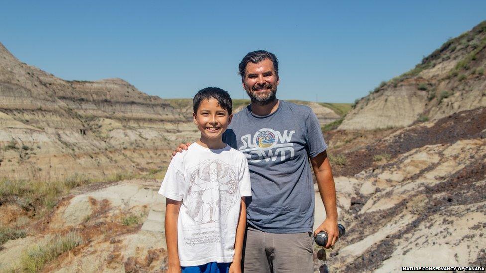 Nathan Hrushkin and his father Dion Hrushkin