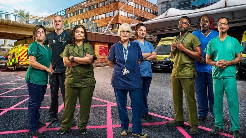 Pictured (L-R): Iona, Craig, Anju, Lou, Jess, Stephen, Sarah & Manjeet.