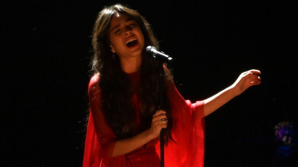 Olivia Rodrigo performs during The BRIT Awards 2021 at The O2 Arena on May 11, 2021 in London, England.