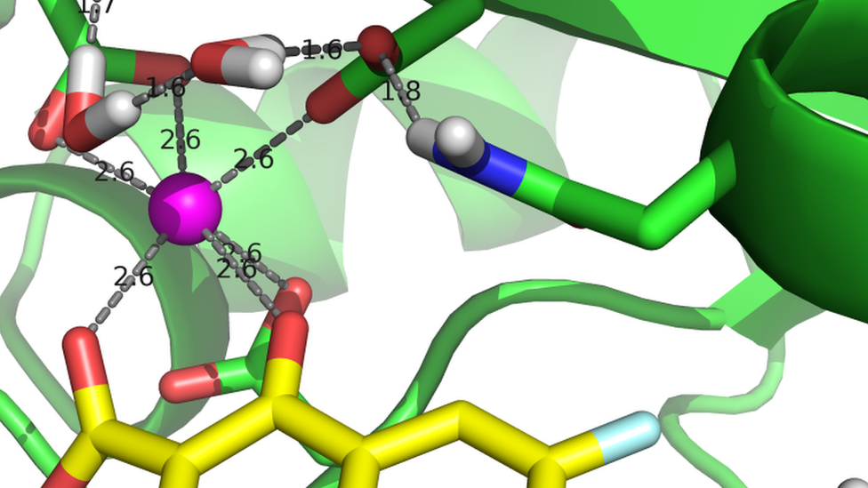 Graphic of drug molecule