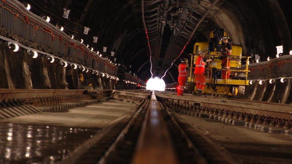 workers in tunnel