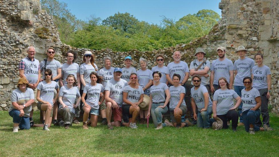 Dig Ventures team at Leiston Abbey