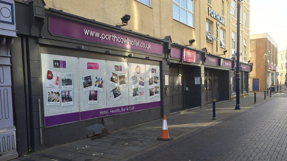 Streets nightclub, in John Street, Porthcawl, Bridgend